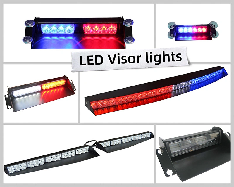 Interior LED Emergency Vehicle Back Windshiled Visor Light Bar