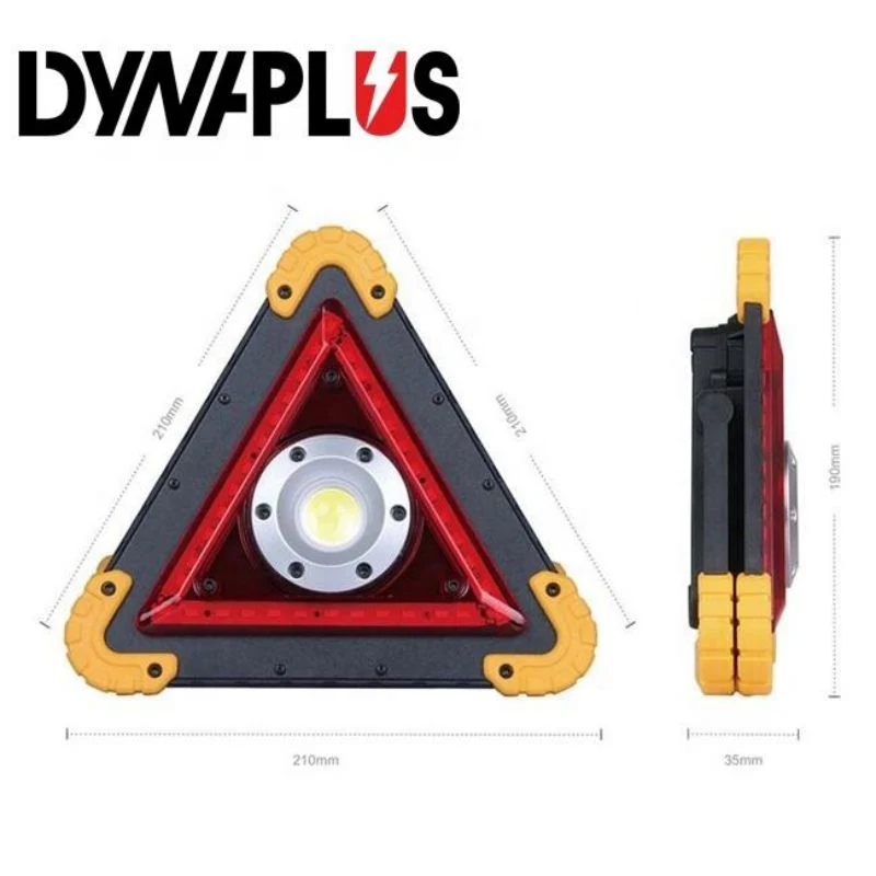 10W AA Dry Battery Portable Car Accident Triangle Emergency COB Work Light