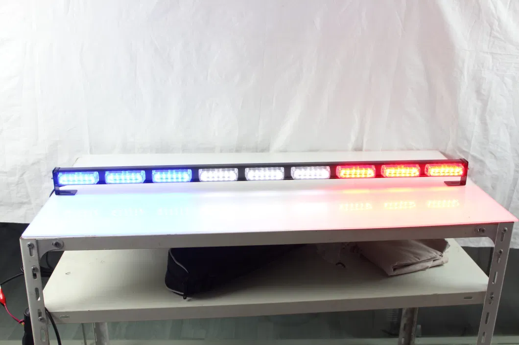 12V Police Ambulance Blue LED Warning Flashing Traffic Light Bar