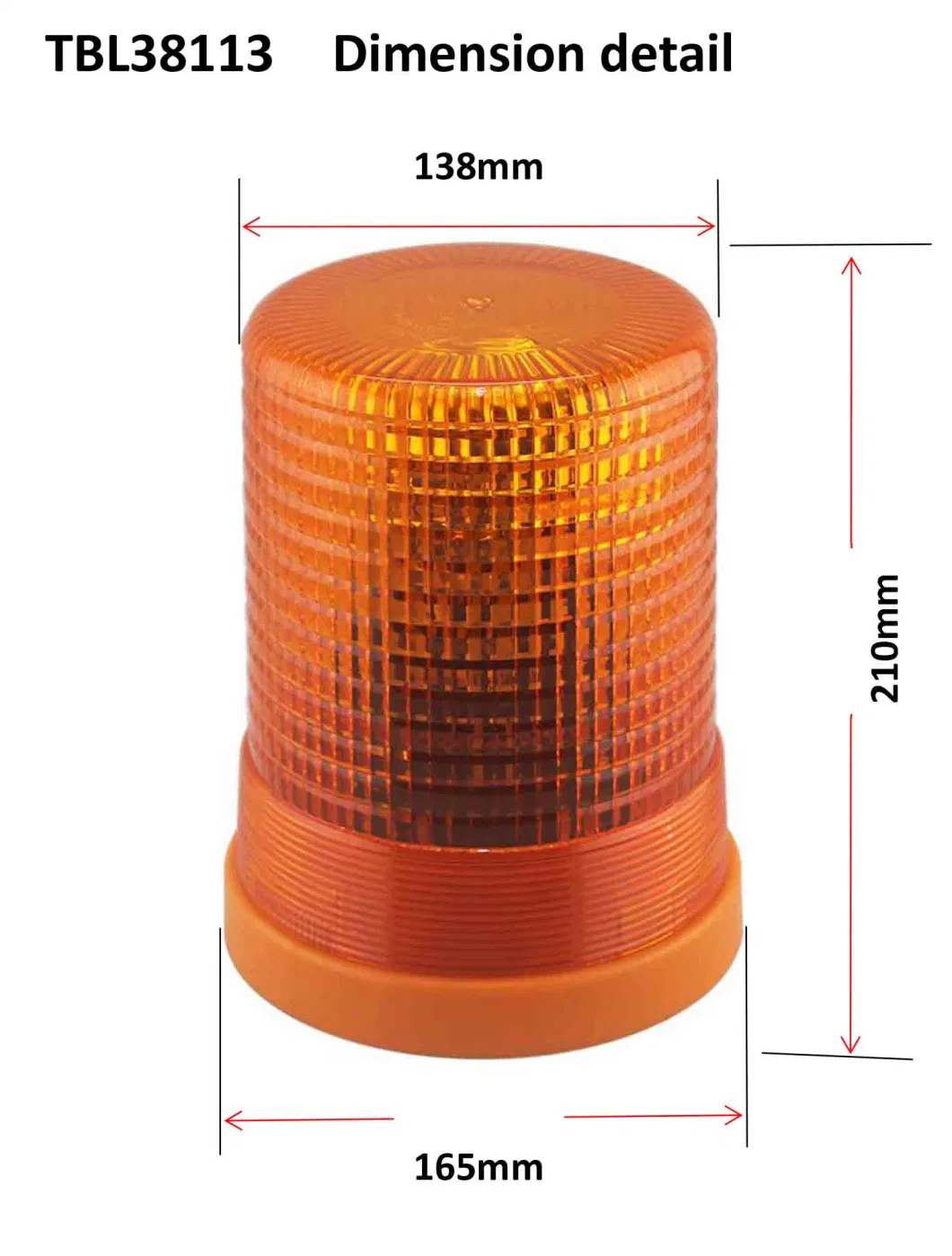 High Quality Halogen Luces LED PARA Camion DC 12 V 24 V Amber Rotating Beacons Mining Warning Lights with Factory Price CE