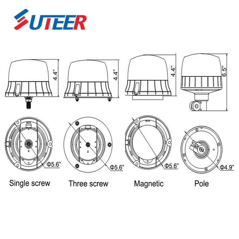 ECE R65 R10 LED Rotating Emergency Beacon Strobe Light Be106