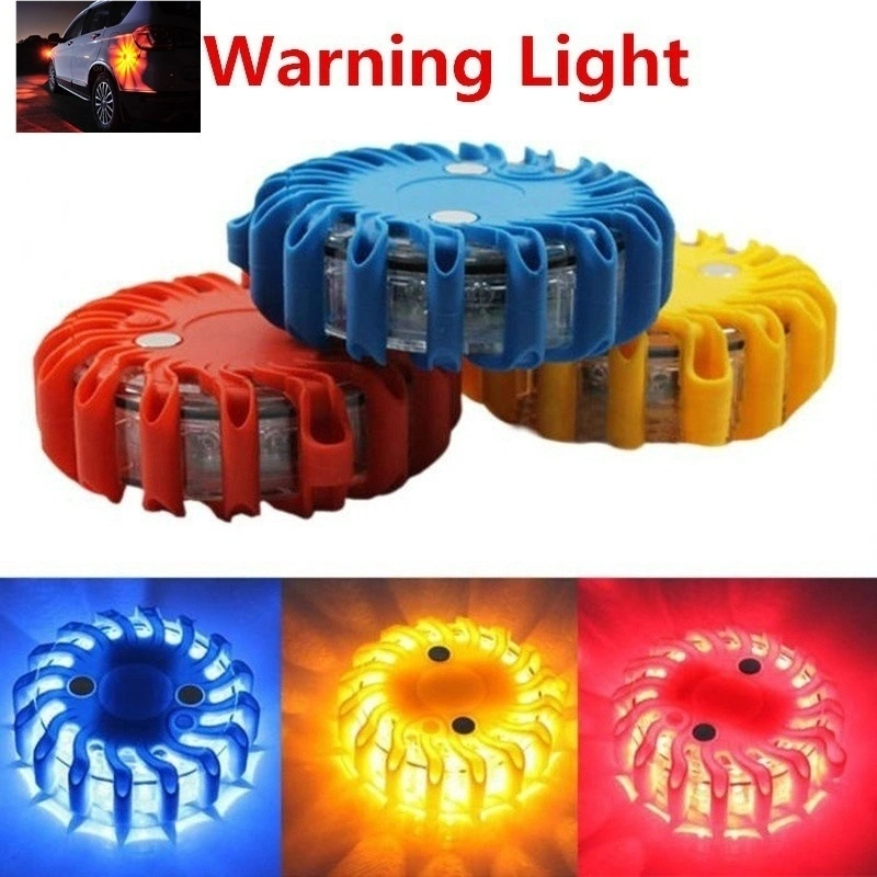Powerful 12 LED Magnetic Mini Strobe Blue Light for Party