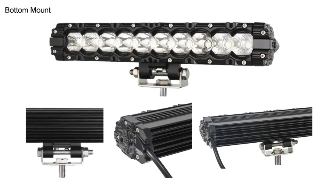 Single Row 30W/50W/100W/150W/200W/250W Osram LED Light Bar for Offroad 4X4 Truck Jeep Auto Car Tractor