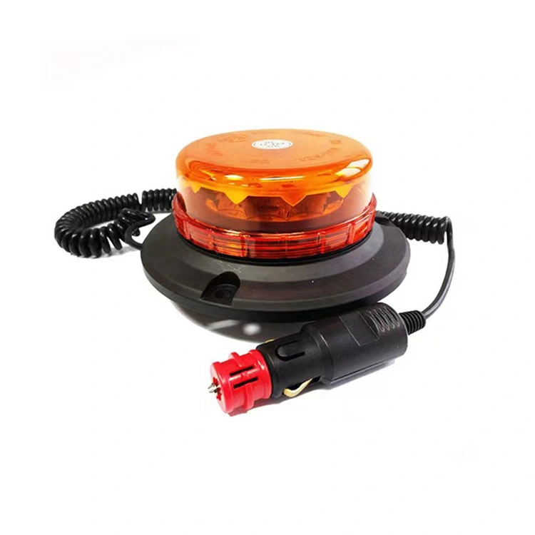 Hot Sale LED Small Round Warning Light Fire Rescue Rescue Traffic Engineering School Bus Light Forklift Excavator Ceiling Light