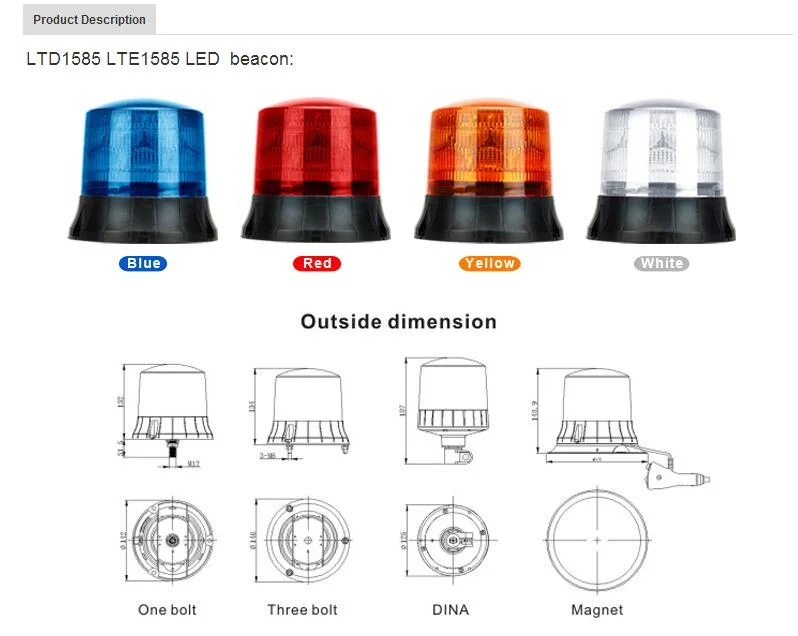 Senken Hot Sale High Quality R65 Approved 10V-30V Two Layer LED Beacon