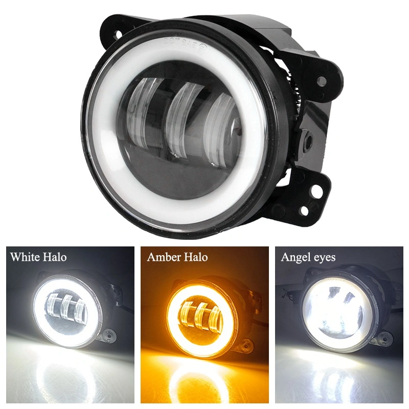 4inch 30W Car Round Projector LED Passing Fog Light for Jeep Wrangler