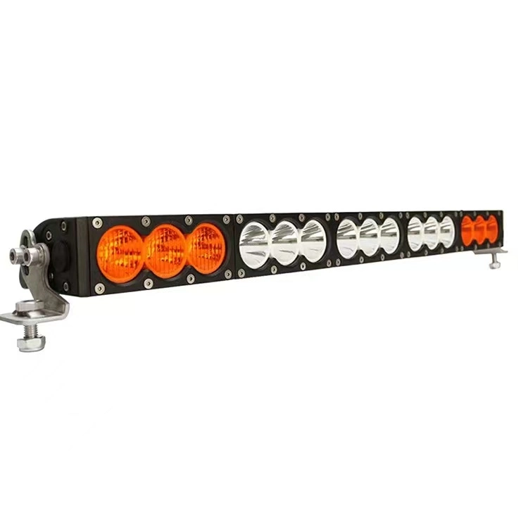 Strobe LED Light Bar Car Spot Flood Combo Dual Colour Truck Single Row LED Light Bar for off Road Accessories