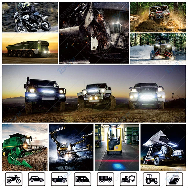 7.5inch Offroad Auto 4X4 120W LED Driving Light Bars with DRL