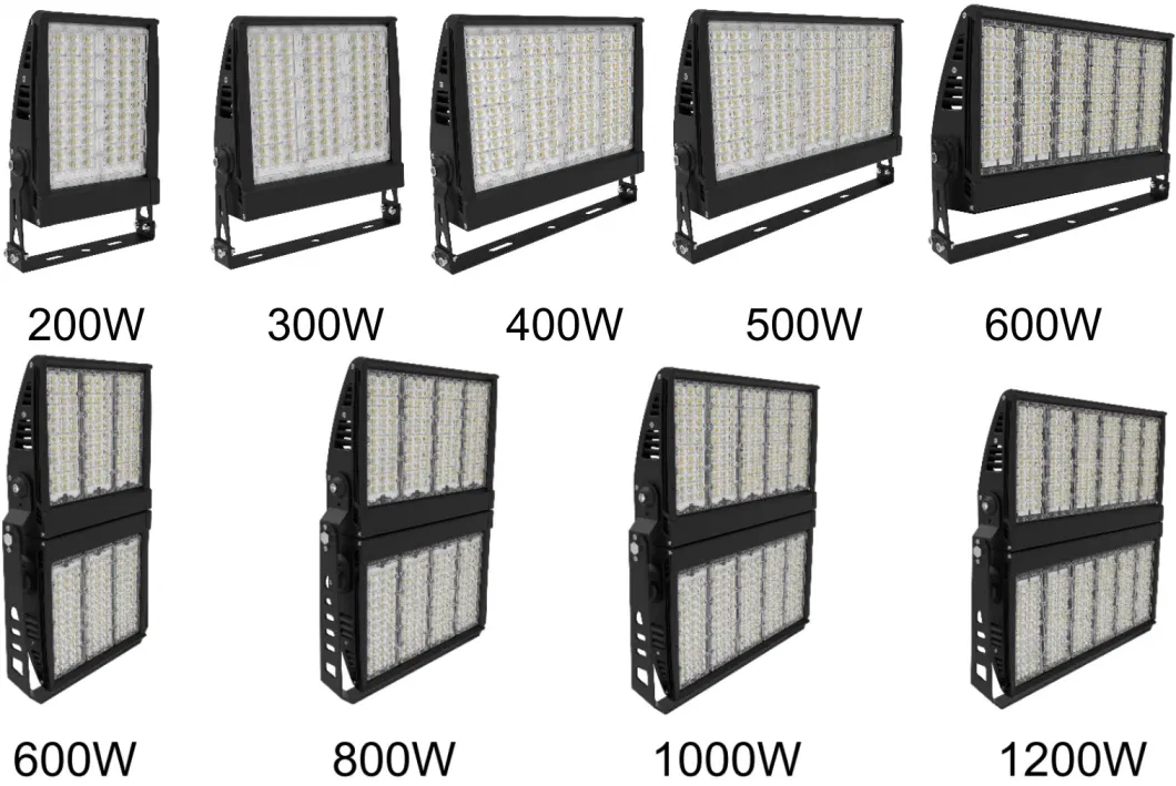 Dustproof Waterproof High Power IP67 200W-1200W LED Flood Light Lamp with Dali 0-10V Dimming for Cruise Deck Ferry Boat Bridge Tower Crane Beacon Stadium