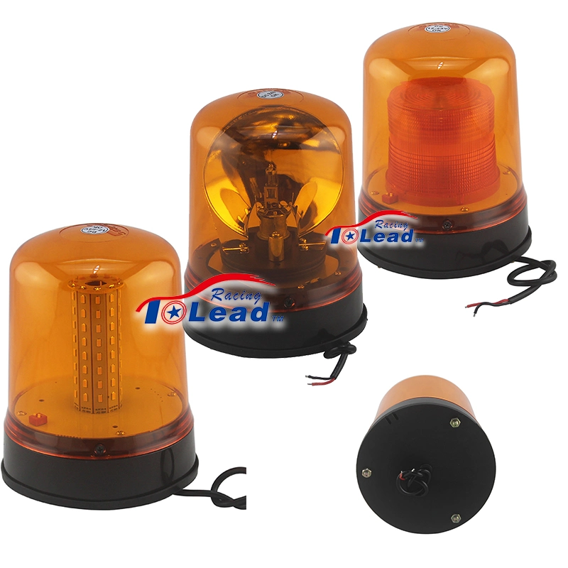 370 Series Halogen Rotating Beacon Warning Light Super Bright Emergency Revolving Lamp