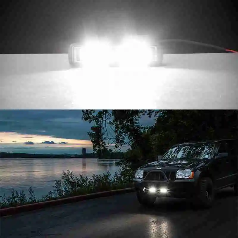 6 Inch 20W Flood Lightbar 12V Car Offroad Driving Auxiliary Fog LED Work Light Bar for Truck Tractor