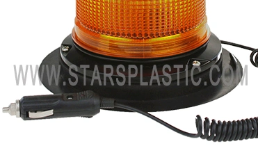 LED Beacon 360 Degree Coverage Warning Strobe Beacon Amber Warning Lamp with Muli-Function Cigar Plug