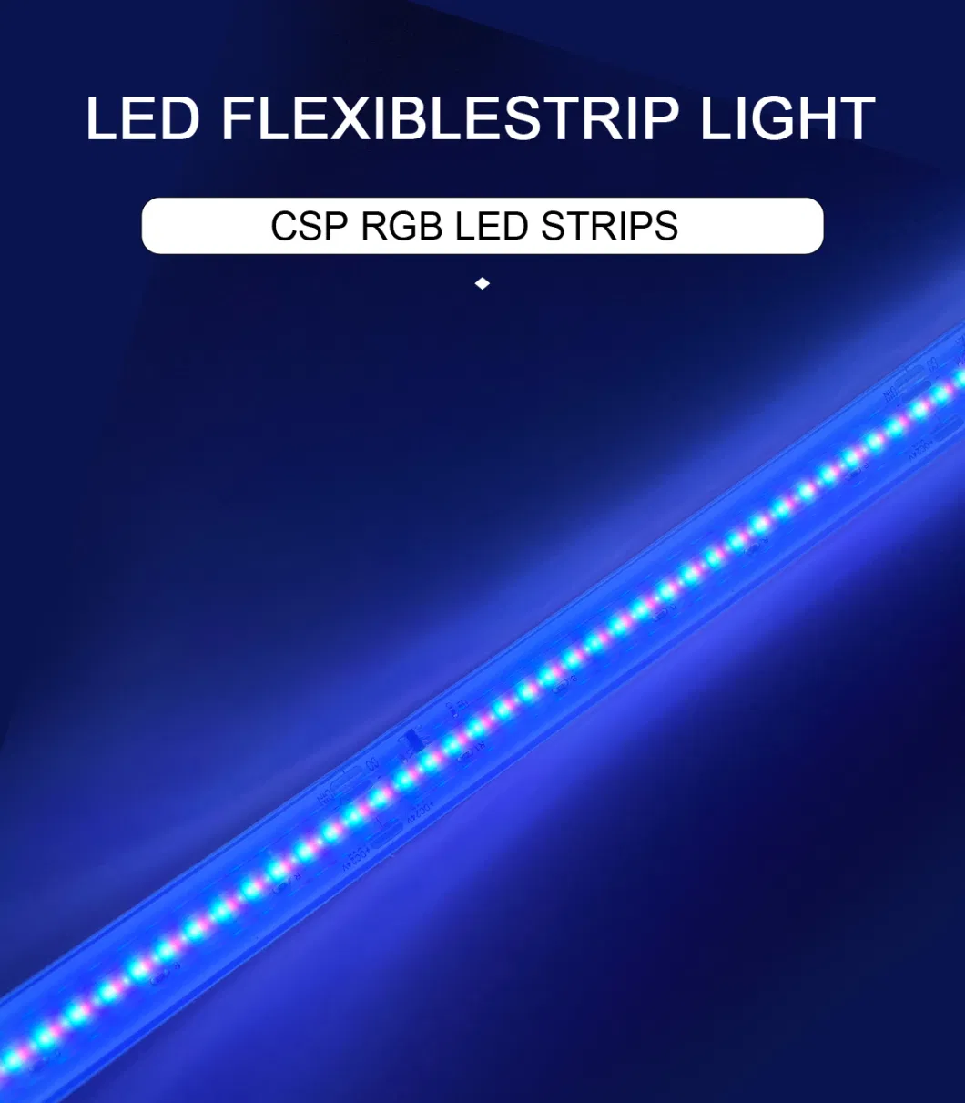 Flexible LED COB Strip 12V 24V Fob LED Tape Light Bar CRI 90 Ice Warm Cold White Color