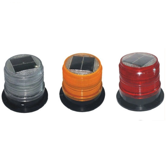 LED Amber Clear Warning Beacon Strobe Light with Magnetic Base