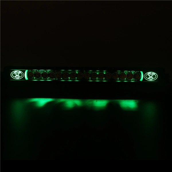 New Products 60W 6000K Green Color Skull Series Single Row LED Light Bar 4X4 Offroad Light Bar