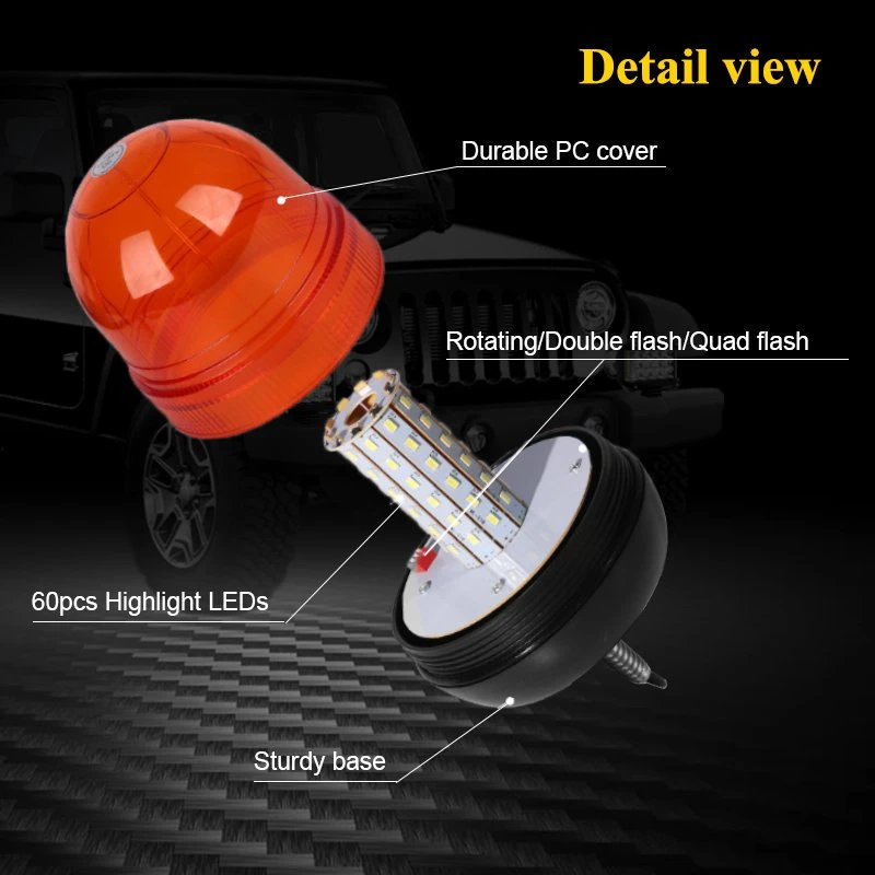 4.3&prime;&prime; 60W Forklift LED Strobe Light Emergency Flashing Warning Lamp LED Signal Safety Beacon Light