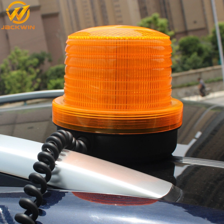 Rechargeable Beacon Rotating LED Warning Light with Magnetic Base for Car