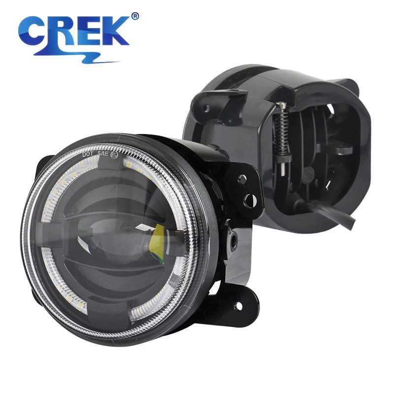 4 Inch Motorcycle LED Headlight DRL Round Offroad LED Driving Auxiliary Fog Light for Auto Car Foglight Jeep Wrangler 4X4 Bus
