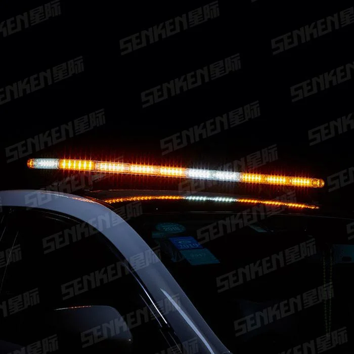 Senken Aluminum Alloy LED Warning Lightbar 396W SAE E-MARK for Police Car with Built in Speaker in Bracket