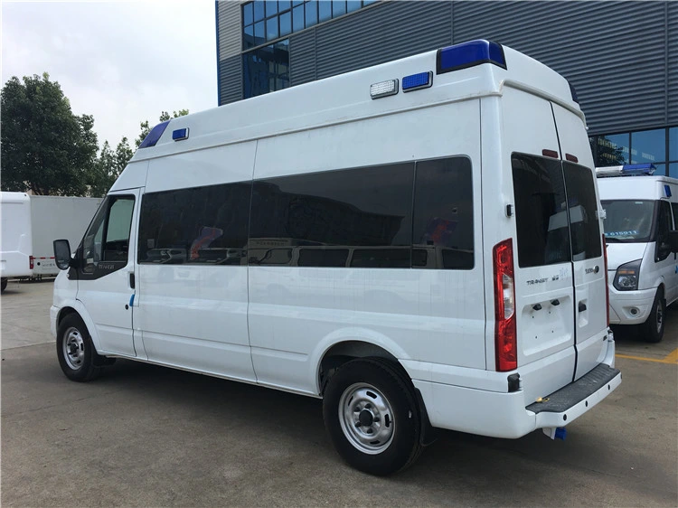 High Top 5 Meters Ford Ambulance with Negative Compartment