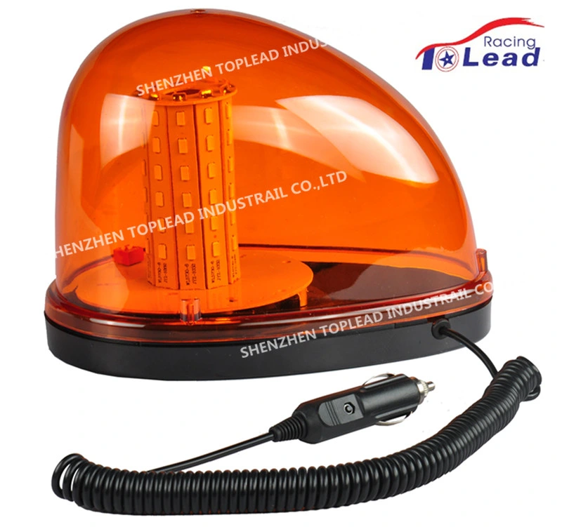 Top Lead Blue Halogen Police Emergency Snail Flashing Light Rotating Warning Safety Strobe Beacon Light