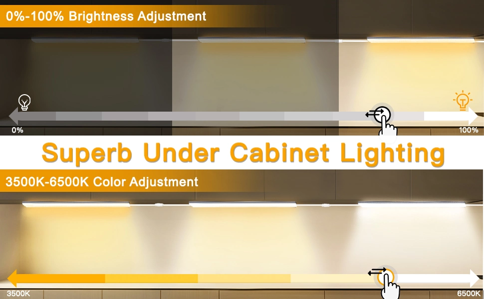 Under Cabinet Lighting 12 Inch Ultra Thin Dimmable Under Cabinet Lights Multi-Color Super Bright LED Under Counter Lights Indoor Night Lights Bar