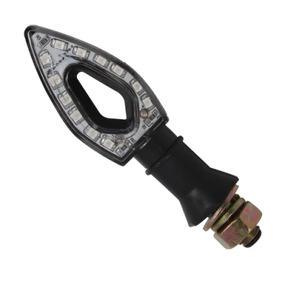 Spia LED per motociclette con indicatore di direzione cavo da 12 V.