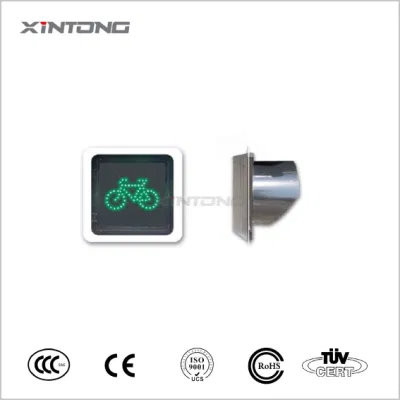 Luce di segnalazione pedoni per bici da veicolo con Pole Portable Road Supporto per la scheda del traffico