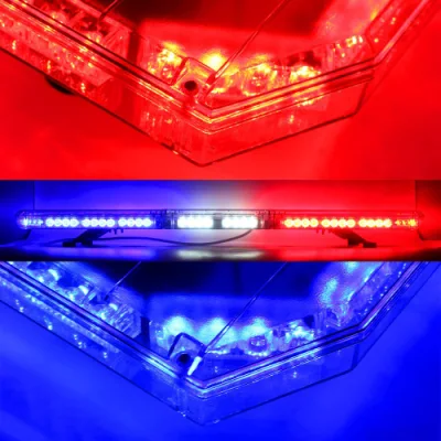 Barra luminosa stroboscopica lampeggiante LED Haibang rosso blu ambra