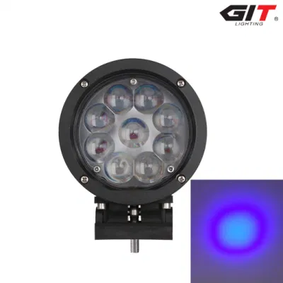  Faretto rotondo LED blu CREE IP68 da 45 W a lunga distanza Per irroratrice agricola