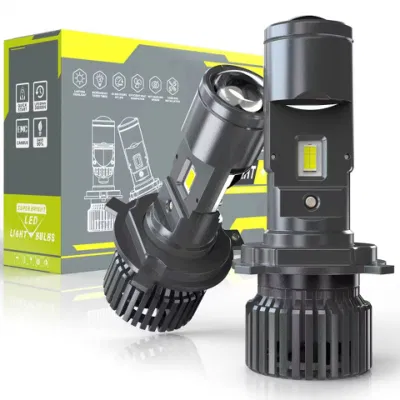  Faro per motociclette con lente per mini proiettore a LED H4