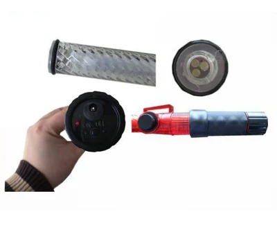 Spia LED di Baton ricaricabile da 54 cm lampeggiante con Whistle