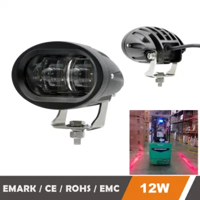  Guida laser di avvertenza di sicurezza blu con fascio di linea EMC da 12 W. Luce per carrello elevatore