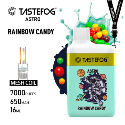 Penna vaporizzatore personalizzata Astro 7000puffs con torcia a LED all&prime;ingrosso Nastro monouso