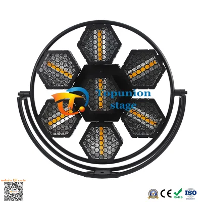 Lampada a LED retrò esagonale grande e in vendita a caldo esplosione in oro colorato Luce stroboscopica da corsa