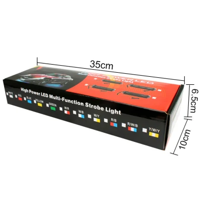 2023 High Power Multi Function Vehicle RGB Red Blue Emergency Barra luminosa a LED stroboscopico di avvertenza