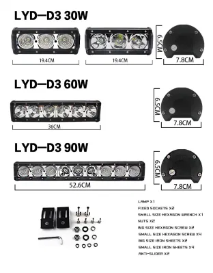 Barra LED a fila singola barra luminosa a LED Offroad laser per Fuoristrada 4X4 per veicoli Jeep