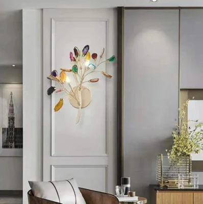  Nordic Agate Wall Light soggiorno moderno Creative semplice Bedside Luce (WH-OR-148)