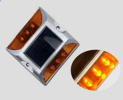 Modalità lampeggiante LED solare in alluminio ad alta luminosità Cat Eye Road