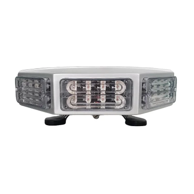 25 sequenze di lampeggiamento fuoco in alluminio a doppia fila multitensione automatico Barra luminosa stroboscopica a LED di avvertenza del carrello