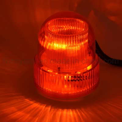  Girofaro a LED rotante ambra ultraluminoso luce stroboscopica, con supporto magnetico per luce spazzaneve per camion UTV 12 V.