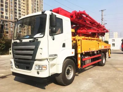 Pompa per calcestruzzo ad alte prestazioni da 37 m Syg5261 thbes 370c-10 montata su autocarro