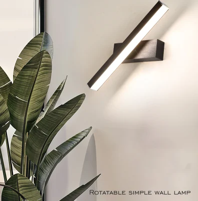  Lampade da parete a LED rotanti con luci di regolazione a tre colori per la casa