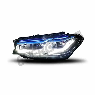 Gruppo faro anteriore a LED completo per BMW serie 5 G30 17-20 aggiornamento a 2022 M5 proiettore laser blu senza Sostituzione del paraurti