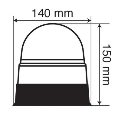 DC12-24V LED giallo viti stroboscopiche luci di emergenza, lampeggianti e rotanti fari di segnalazione di sicurezza con CE
