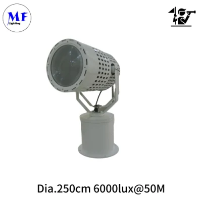  2.5° 500W 3km LED Sea Tower proiettore Cerca Rescue Searchlight Imbarcazione nautica IP66 Skybeam 300 W 400 W 500 W 600 W proiezione Luce di ricerca spot