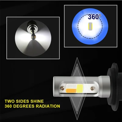 Car Tricolore 3 LED colore Fari H1 H4 H7 H11 HB3 HB4 72W 7200lm 3000K 6000K 8000K Faro a LED Tricolore