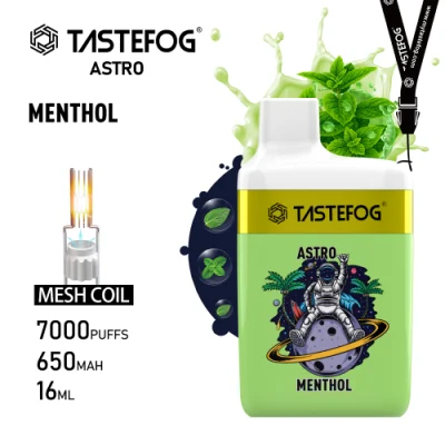 Penna vaporizzatore personalizzata Astro 7000puffs con torcia a LED all&prime;ingrosso Nastro monouso
