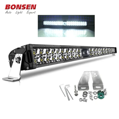 Luce di guida super luminosa LED da 8.5 pollici 9 pollici per lavori Luci di lavoro a LED a due file laser per veicoli 4X4 per la circolazione su strada Leggero