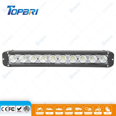  Approvazione e-MARK 12 V /24 V 17&quot; fila singola impermeabile 10 W CREE Barra luminosa a LED per Offroad